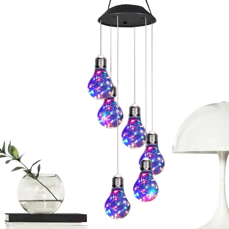 

Solar Powered Lights Solar Wind Chimes Solar Mobile Lights LED Changing Color Waterproof Lights Hanging Solar Lamp Garden Decor