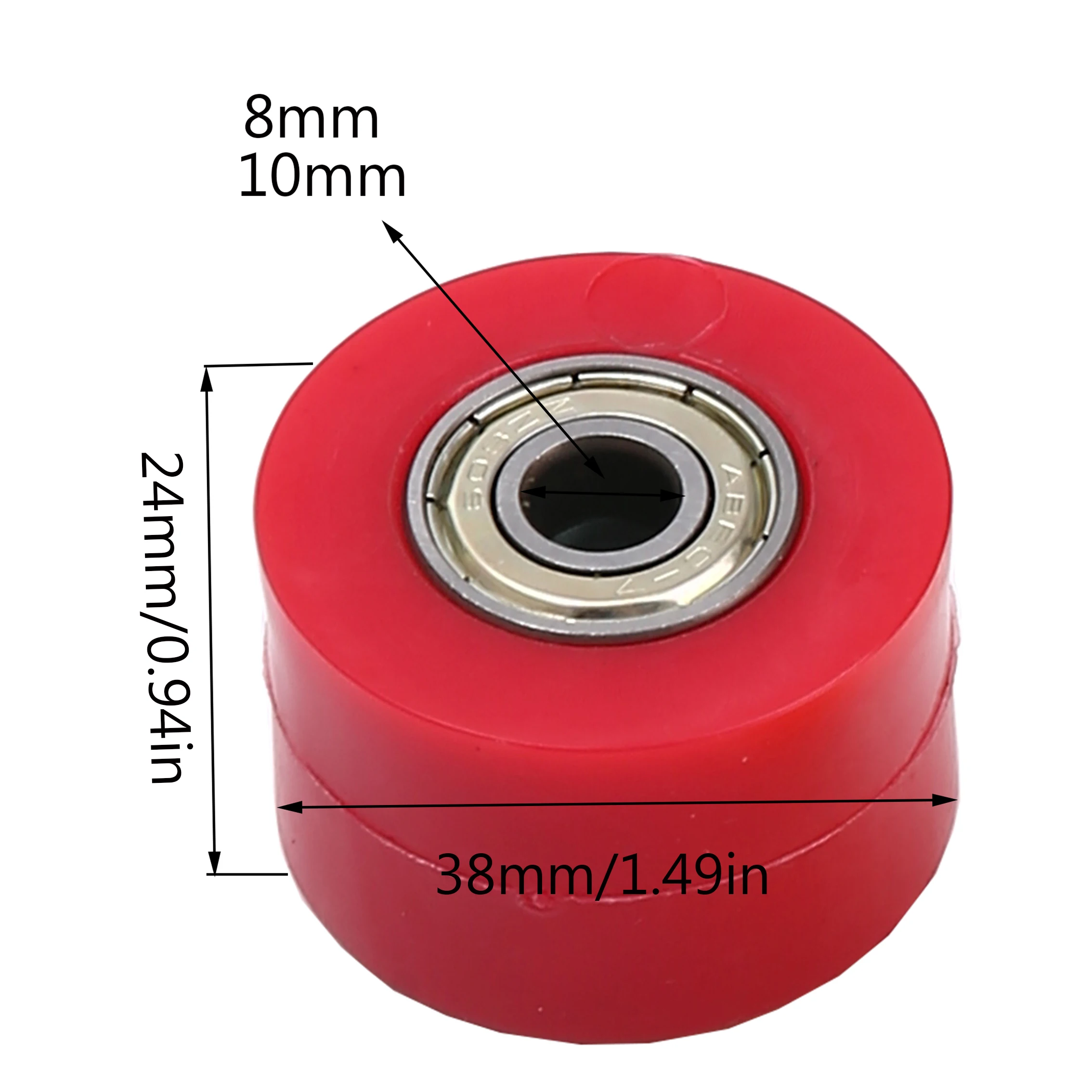 Universal Motorcycle 8mm Or10mm Chain Roller Tensioner Pulley Wheel Guide for XR CR CRF 125 250 450 Pit Pro Dirt Bike Motocross