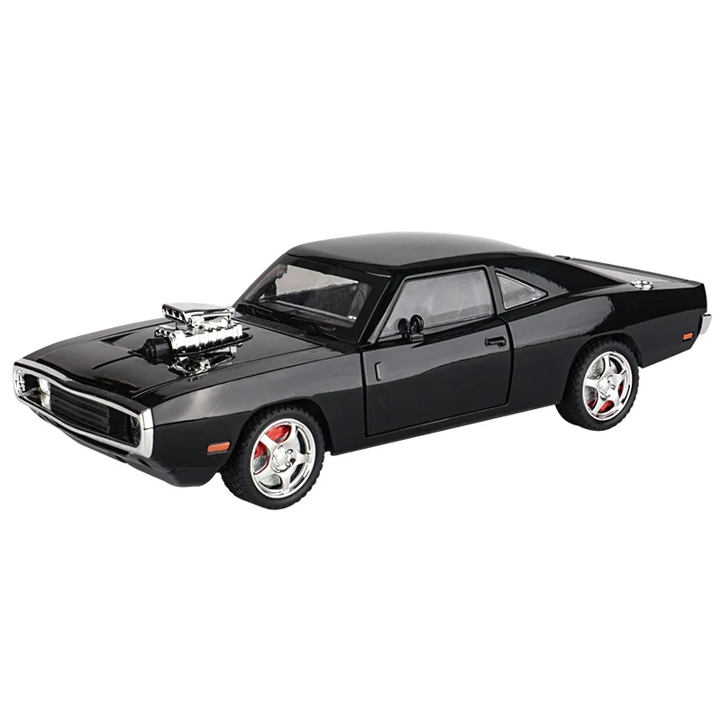 1:24 Charger Alloy Musle Car Model Diecast & Toy Metal Vehicles Sports Car Model Simulation Sound And Light Gift