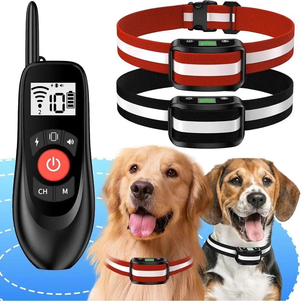 

VISTA WirelDog ence or 2 Dogs - Adjustable up to 1640t Electric ence, 185 Days Standby Time Training Collar, Pet Containment Sys