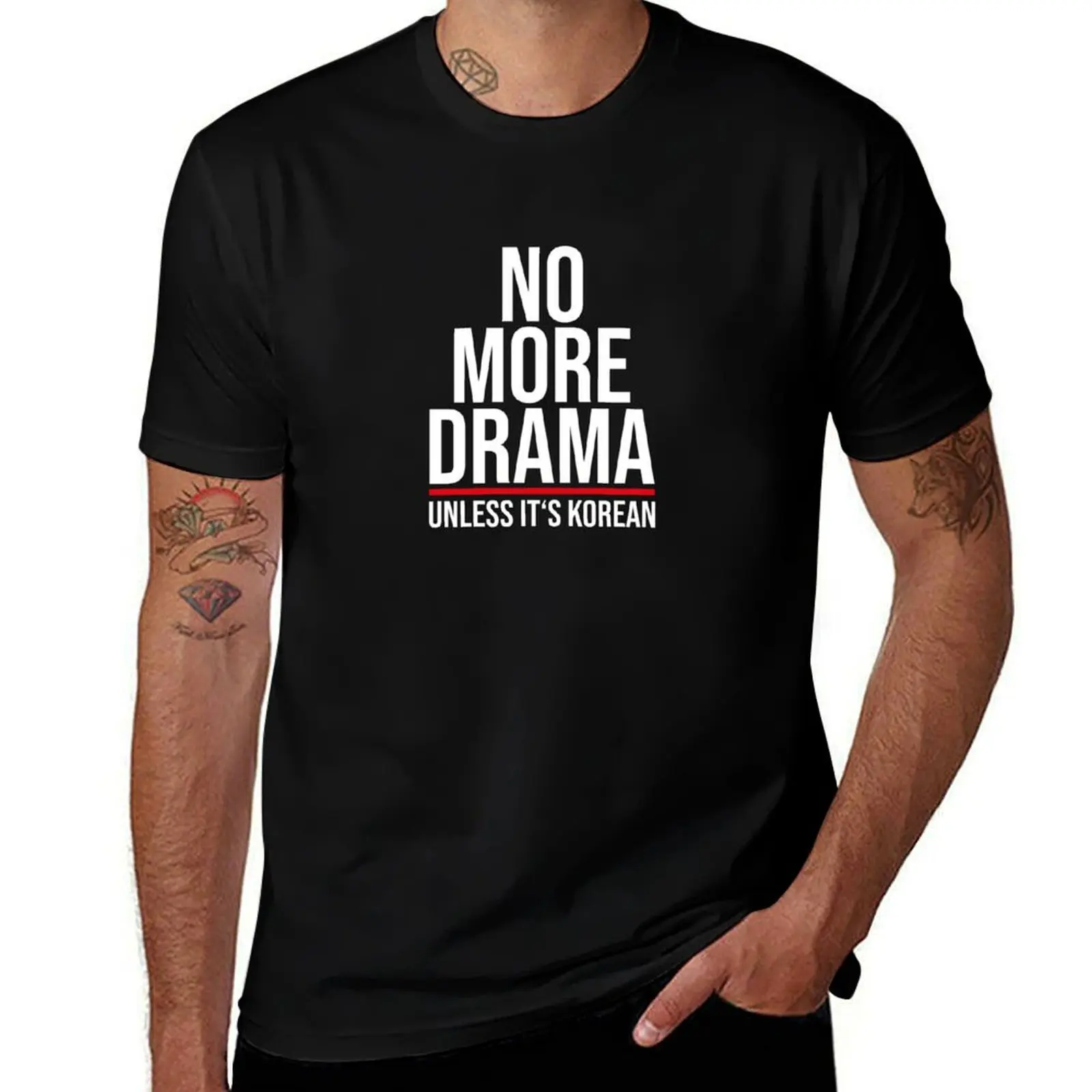 Korean, tshirt cotton man No it's pack T-Shirt t KDrama More shirts Drama unless for man