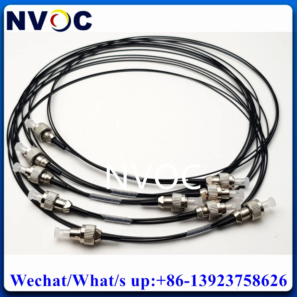 Imagem -05 - Conector de Cabo de Fibra Óptica Cerâmico para Quartzo Uv-vis Fibra C-c 50um Núcleo Na: 022 15 m 09 mm Hytrel 10 Pcs