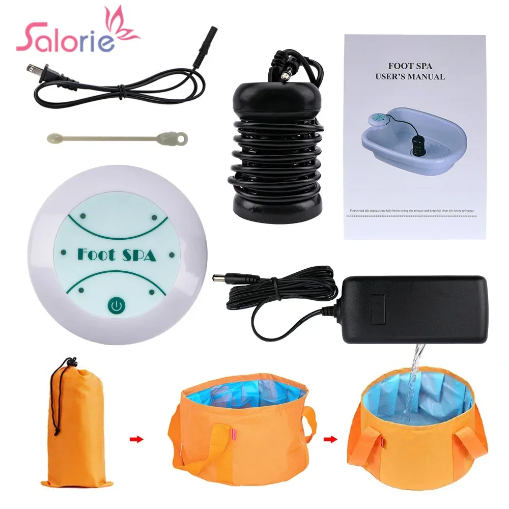 

Eletric Feet Detox Machine Ionic Foot Spa Machine Foot Bath Ion Cleanse Anti Stress Relief Pain Aqua Footbath Spa Massage