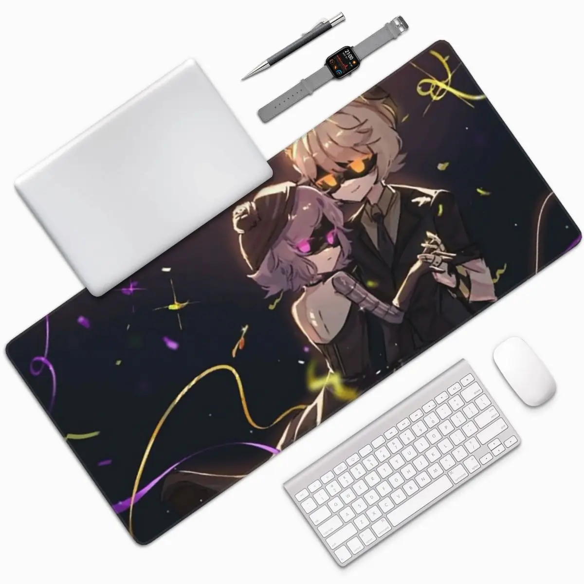 

Murder Drones Game Large Mouse Pad Computer Keyboard Mouse Mat Gaming PC Laptop Desk Mat Office Accessories Table Mats