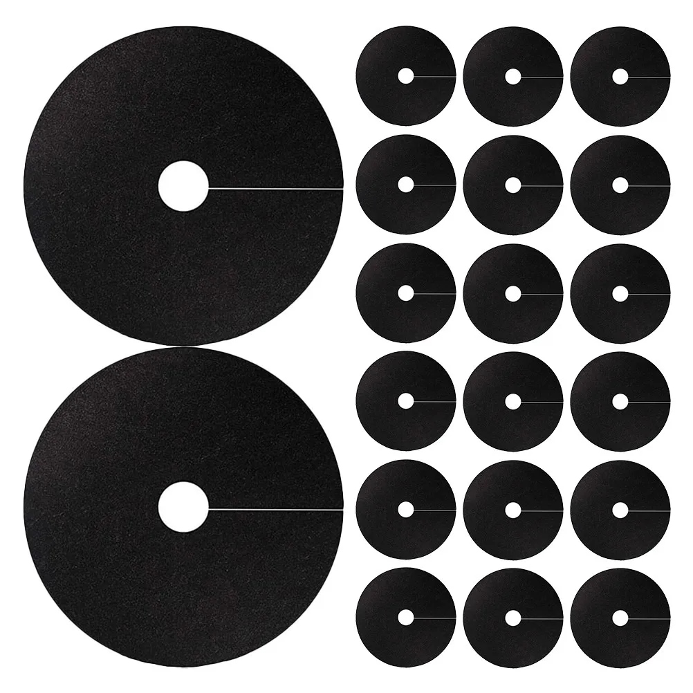 20Pcs Non-Woven Garden Mulch Mat Breathable Root Barrier Fabric Protection Ring Reusable Tree Root Control