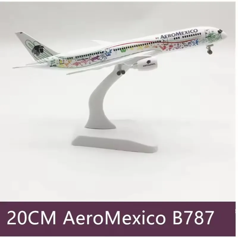 

Новый 16 см/20 см AeroMexico Airline Boeing 787 литой под давлением сплав модель самолета с подставкой модель игрушки коллекция дисплей
