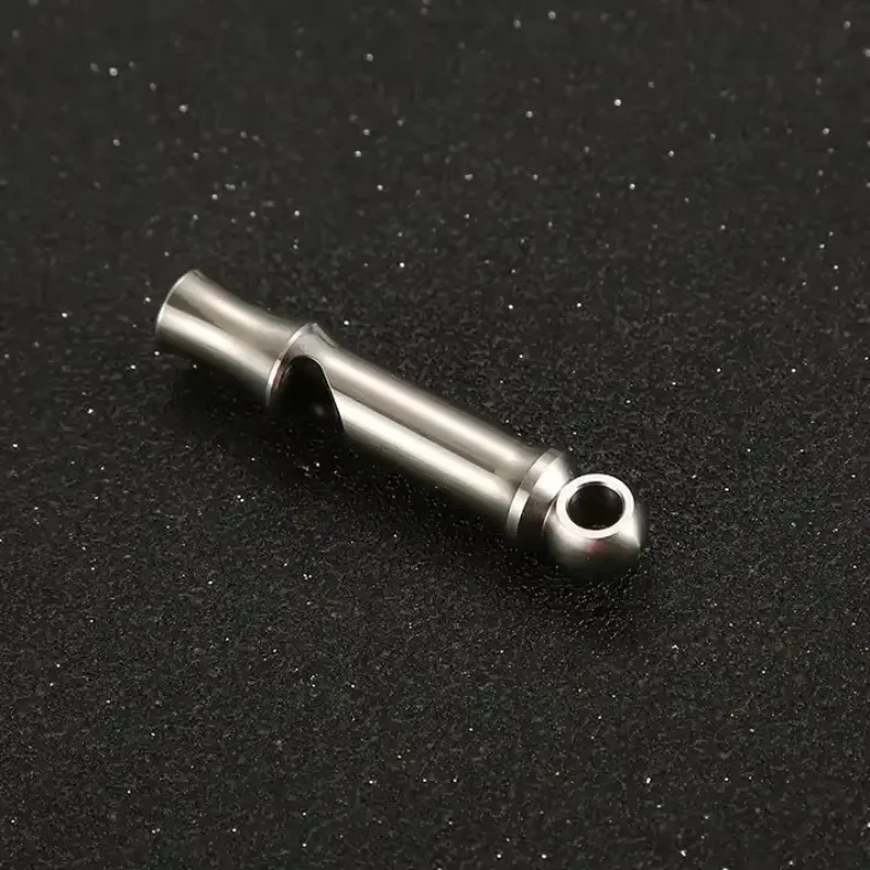 Titanium Alloy Single Tube Mini Whistle  Loud Referee Whistle Sports EDC Pocket Small Tool Outdoor Emergency Survival Whistle