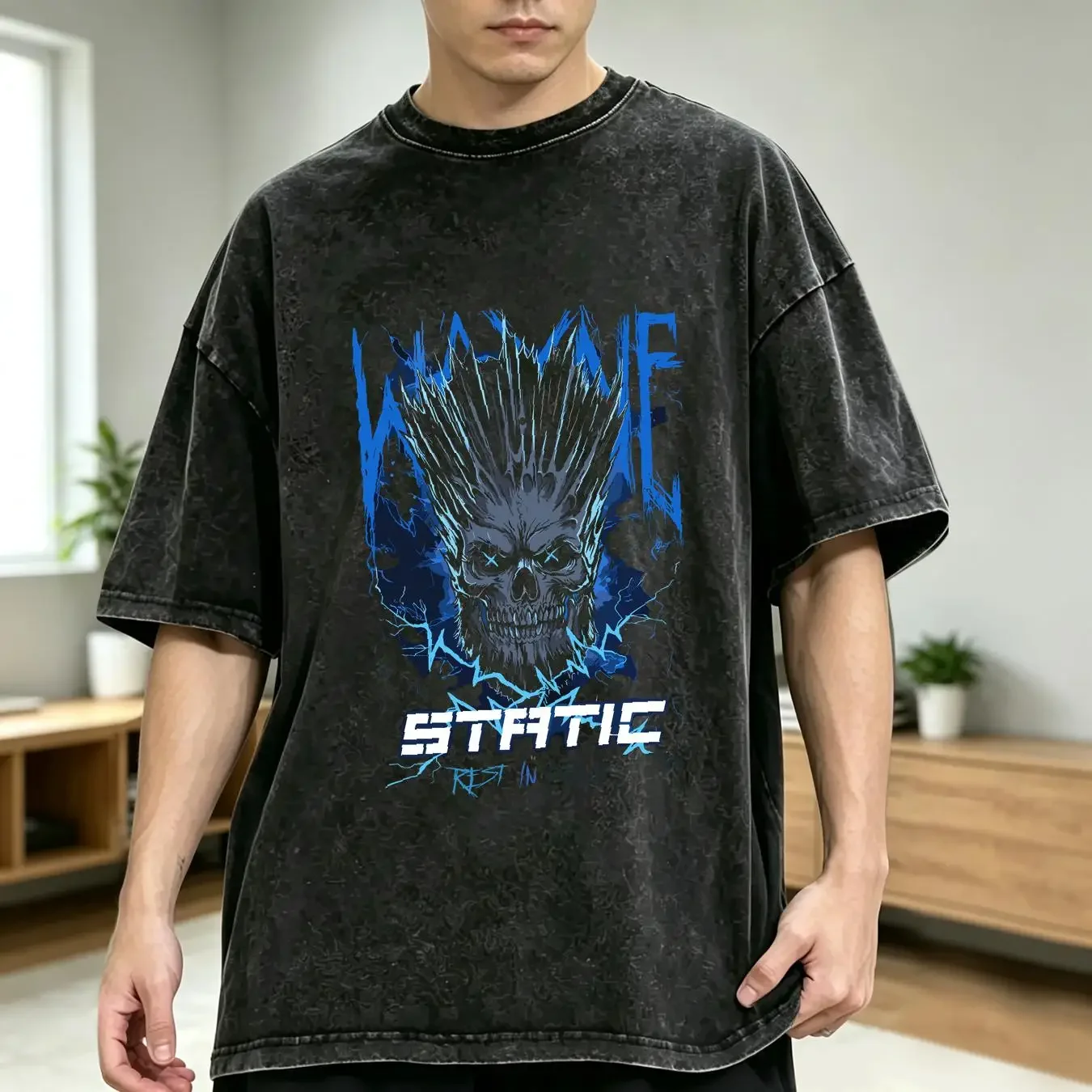 washed T Shirt Classic Static X Band Member Men All Size Q318 long or short sleeves vintage Washed Breathable designer clothes