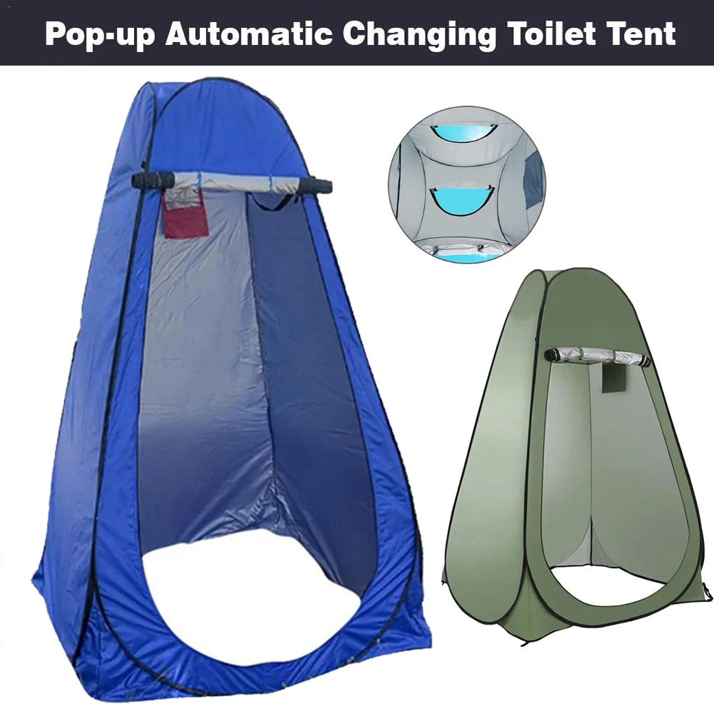 

2windows Portable Outdoor Camping Tent Shower Tent Bath Fitting Room Tent Shelter Camping Beach Private Toilet Camping Tent