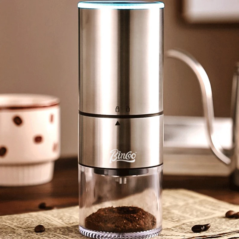 Stainless steel grinding core electric automatic bean grinder coffee hand household small kitchen appliance