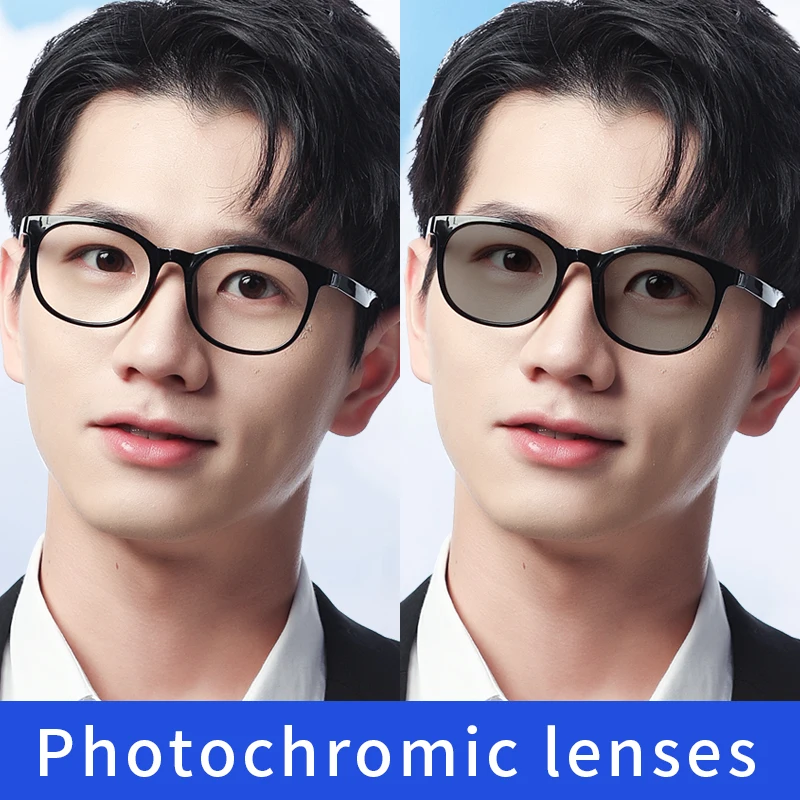 Photochromic Reading Glasses Extremely Light TR90 Frame Classic of Style Sunglasses Readers Outdoor Glasses for Men and Women