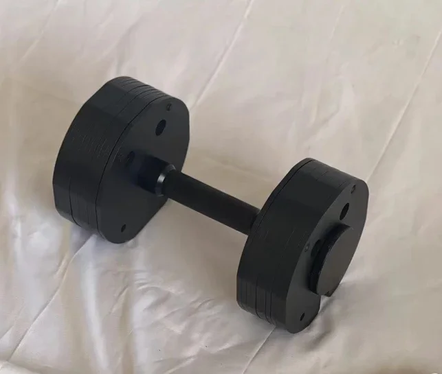 In Stock  Insert Type Adjustable Steel Dumbbell Detachable Professional Gym Fitness Insert Square Decagon Dumbbell Free Weight