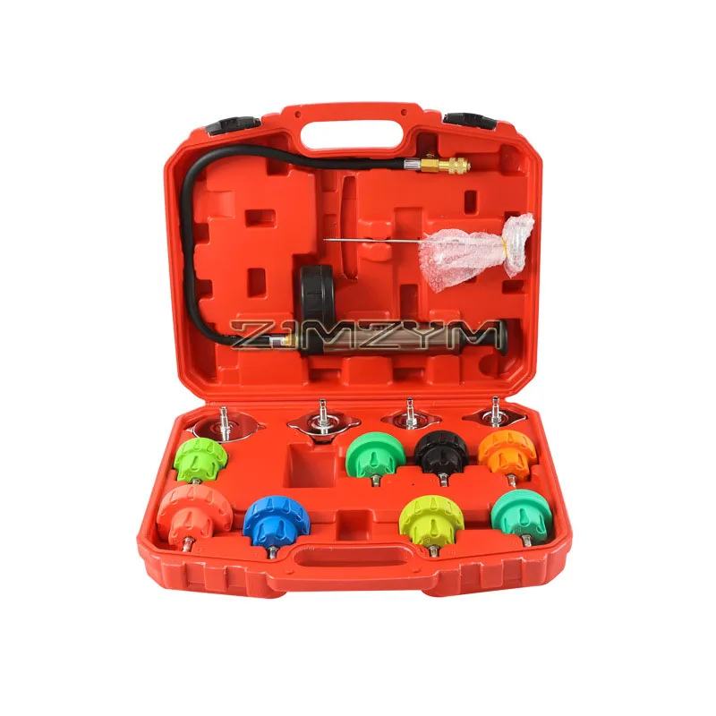 Car Radiator Leak Tool, Radiator Coolant Pressure Tester Vacuum Replenishment Tool, Leak Test & Pneumatic Purge Fill Kit