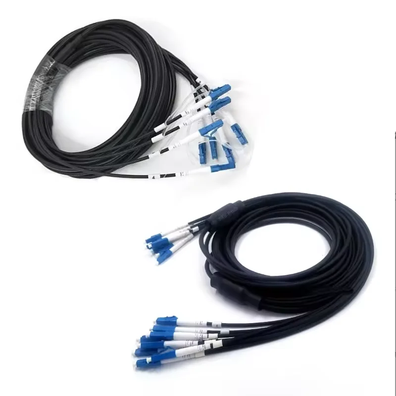 

100m single mode lc-lc fiber 4 cores armored fiber optic cable for broadcast