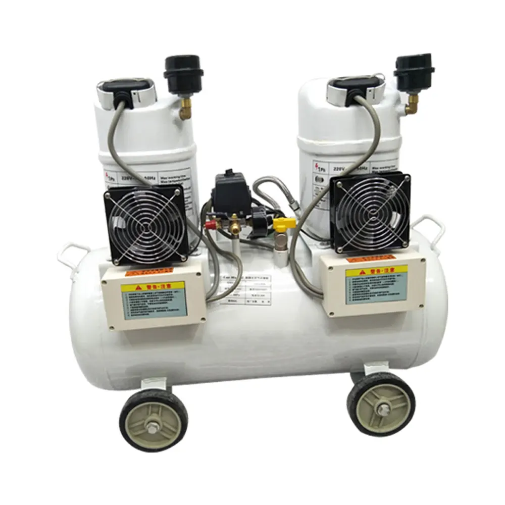 

220V 80L/min Ultra-Quiet Air Compressor Home Improvement Woodworking Air Compressor Automatic Protection Silent Air Pump