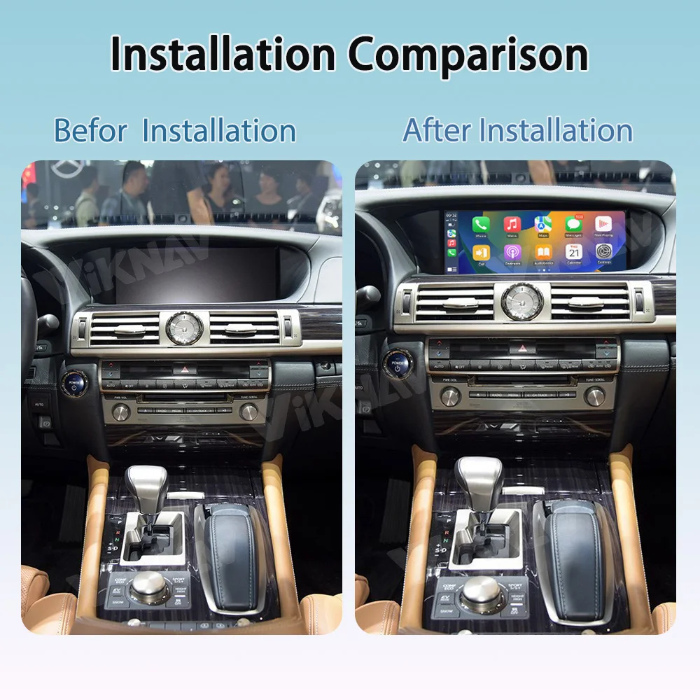 Viknav For Lexus LS 2007-2022 Linux Interface Box Fit For Original Car OEM Screen Wireless Apple CarPlay Android Auto