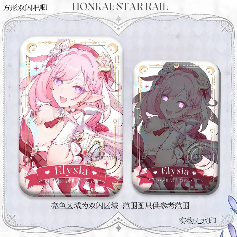 Urocze przypinki z kreskówek Anime Honkai Impact 3 Elysia Kiana Broszki Szpilki do torebki Ubrania Kapelusze Akcesoria Biżuteria Prezenty