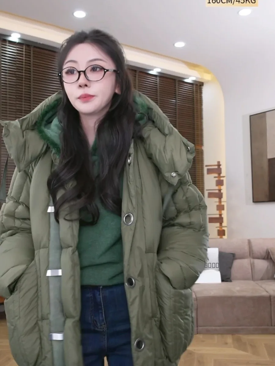 

Рекомендуемая зимняя утепленная простая куртка PaoXue для женщин, верхняя одежда из полиэфирного волокна, 90% пух, высокая упругость наполнителя