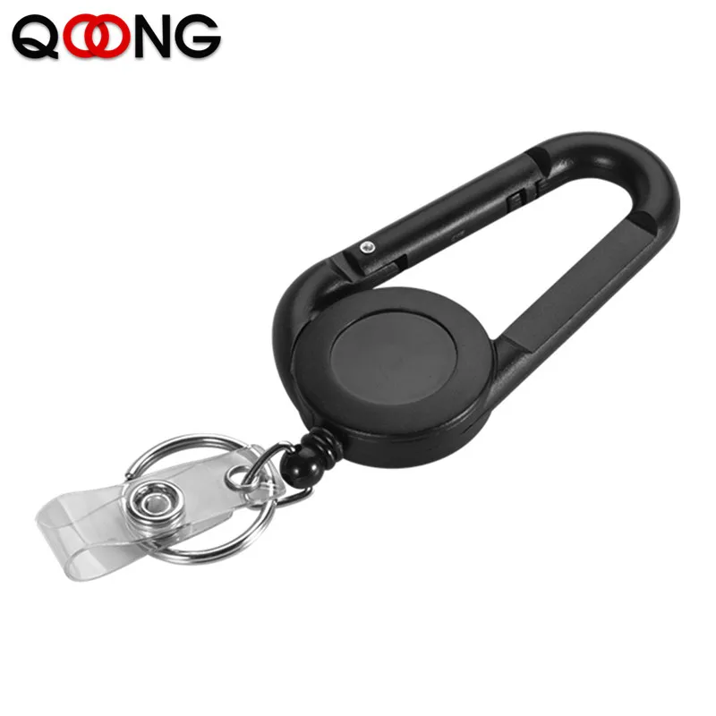 ID Card Key Chain Lanyard Clip Key Ring Retractable Pull Name Tag Recoil Badge Belt Rope Holder Heavy Duty Keyring Keychain H60