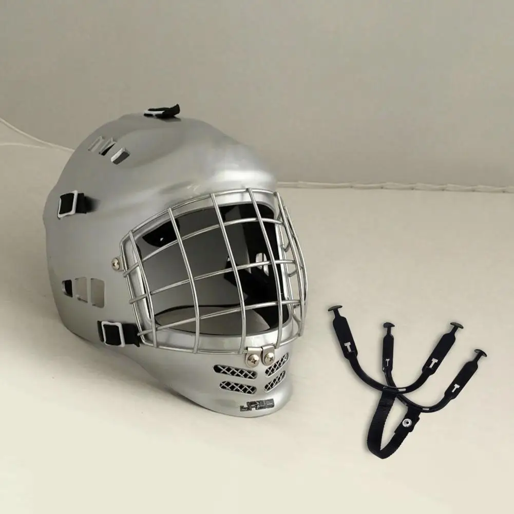 Hockey Helmet Chin Strap with Metal Buckle Adjustable And Versatile Helmet Repair Kit for Ice Hockey Helmet