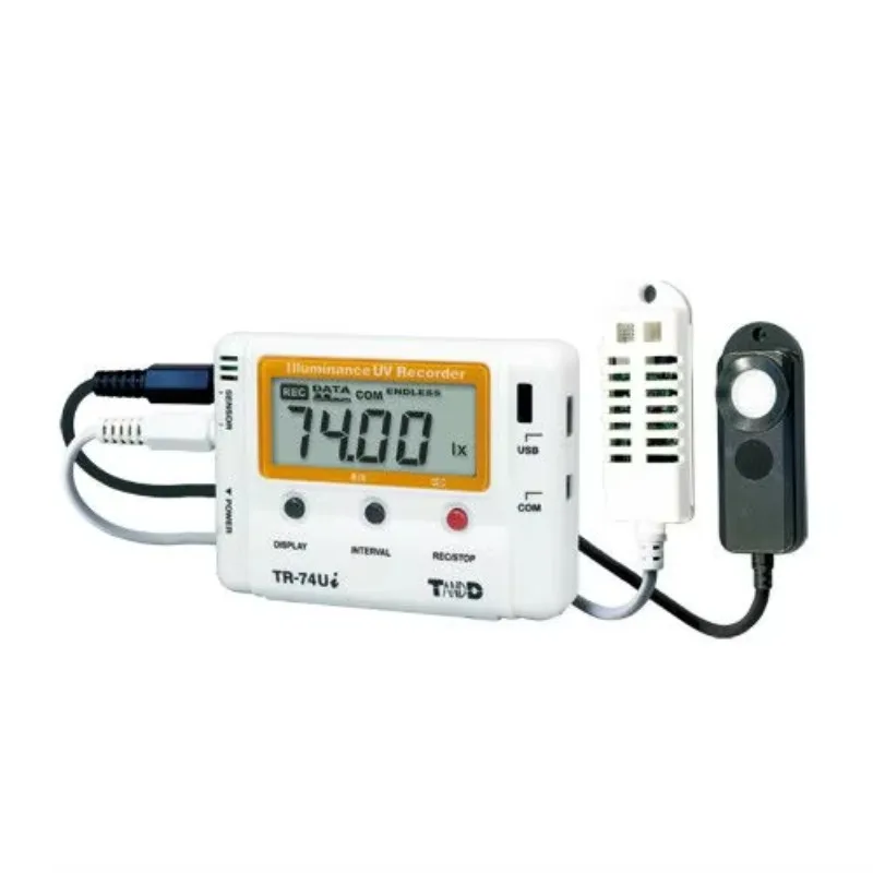 Good Quality Precision T&D TR-74Ui High Accuracy LCD Display 0.1C Resolution Light Humidity Temperature Data Logger USB Japan