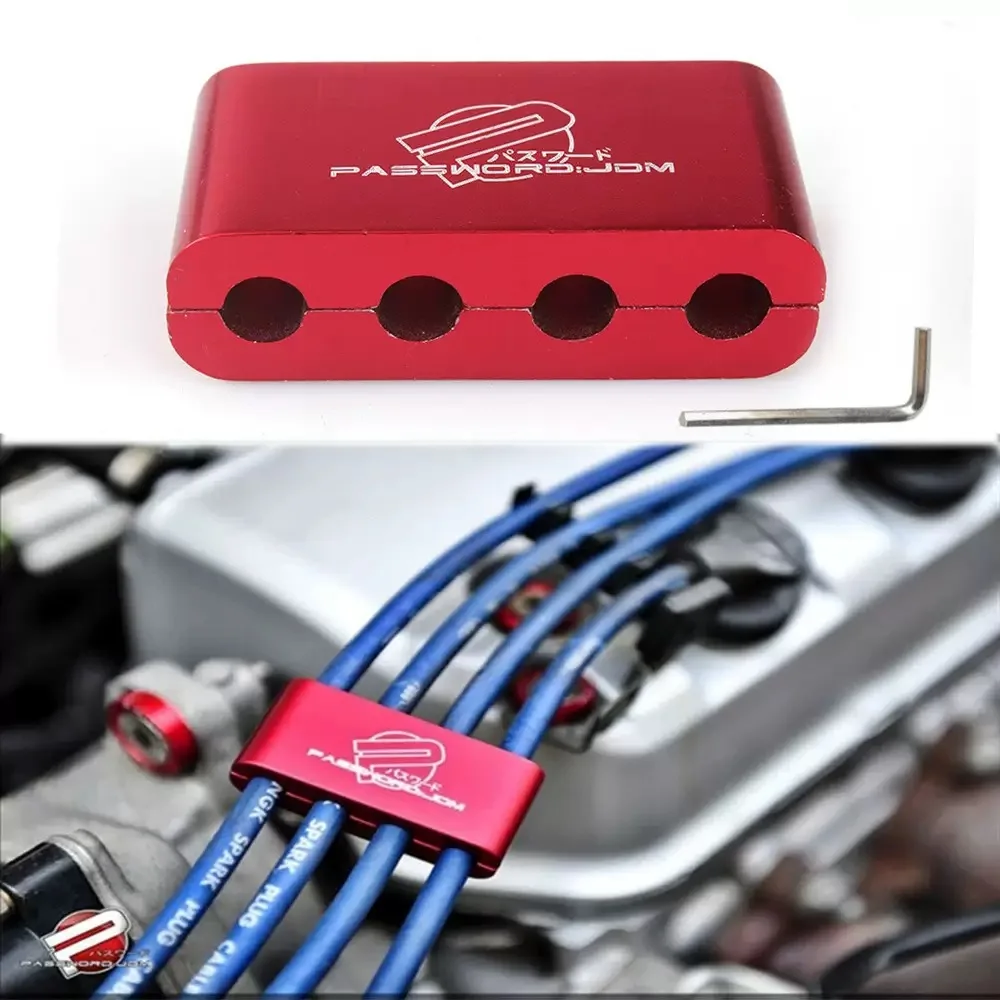 

Automotive Spark Plug Wire Separator Fixing Sleeve Ignition Wire Seat Four Hole Winding Device for Modification