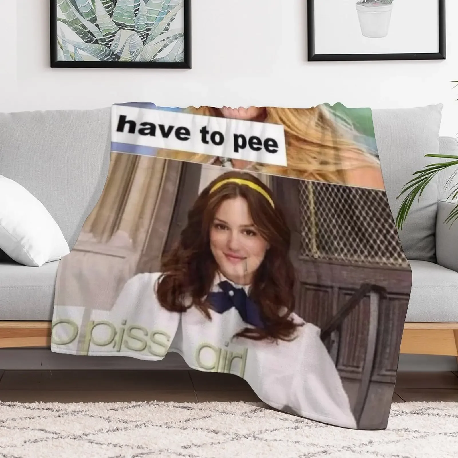 يجب أن أتبول الذهاب شخ فتاة رمي بطانية أنعم هدايا عيد الميلاد المعزي البطانيات القطيفة