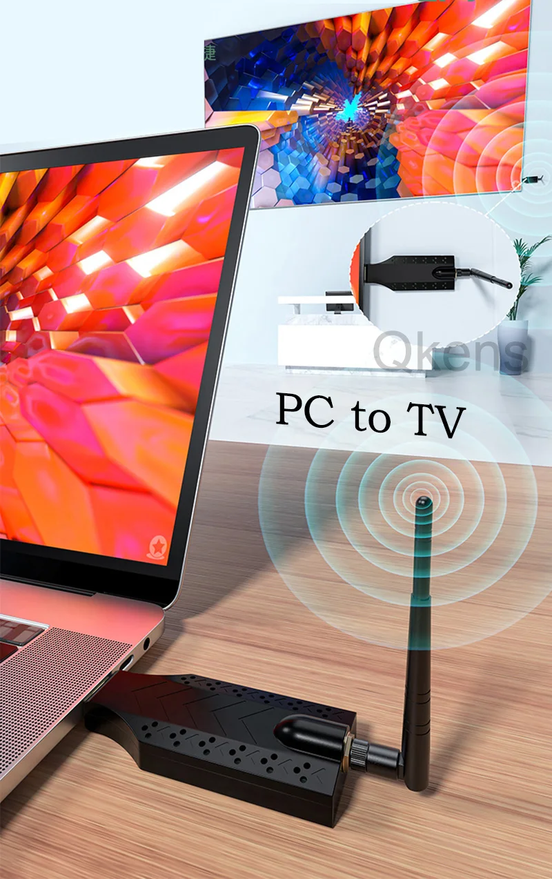 1080P 150M Wireless HDMI Video Receiver Transmitter Extender Adapter TV Stick Dongle for Camera Laptop PC Phone To TV Monitor