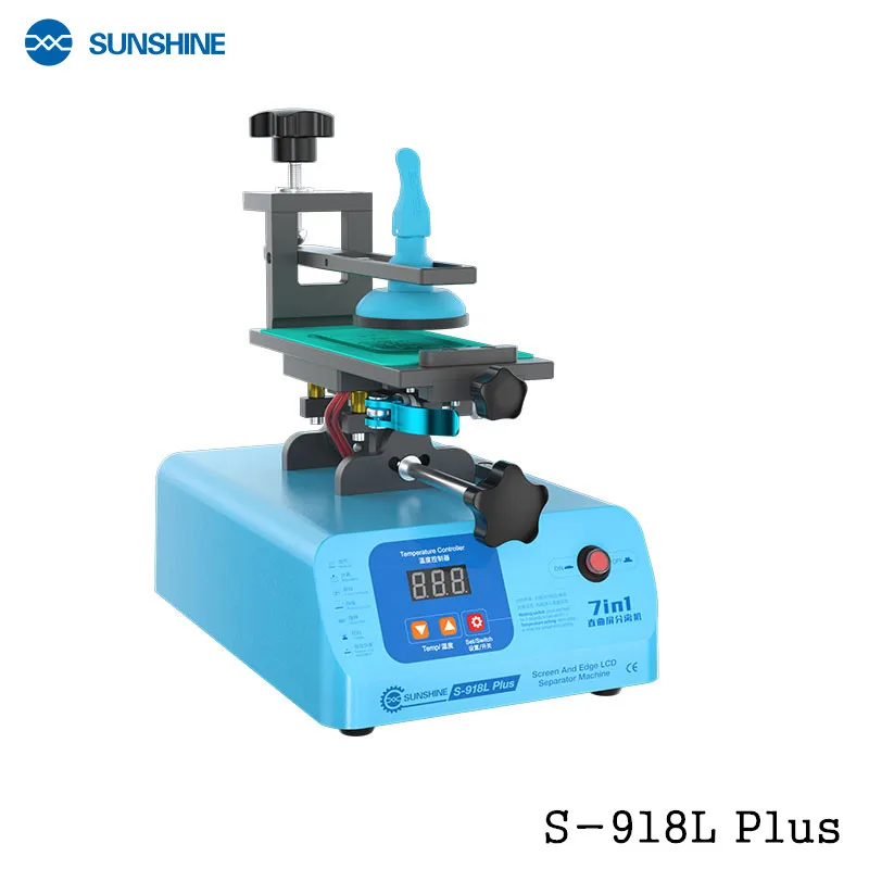 

Sunshine S-918L Plus 7 IN 1 Curved Flat Screen Separator Glass LCD Separate Heating Separation Glue Clean Frame Removal Machine