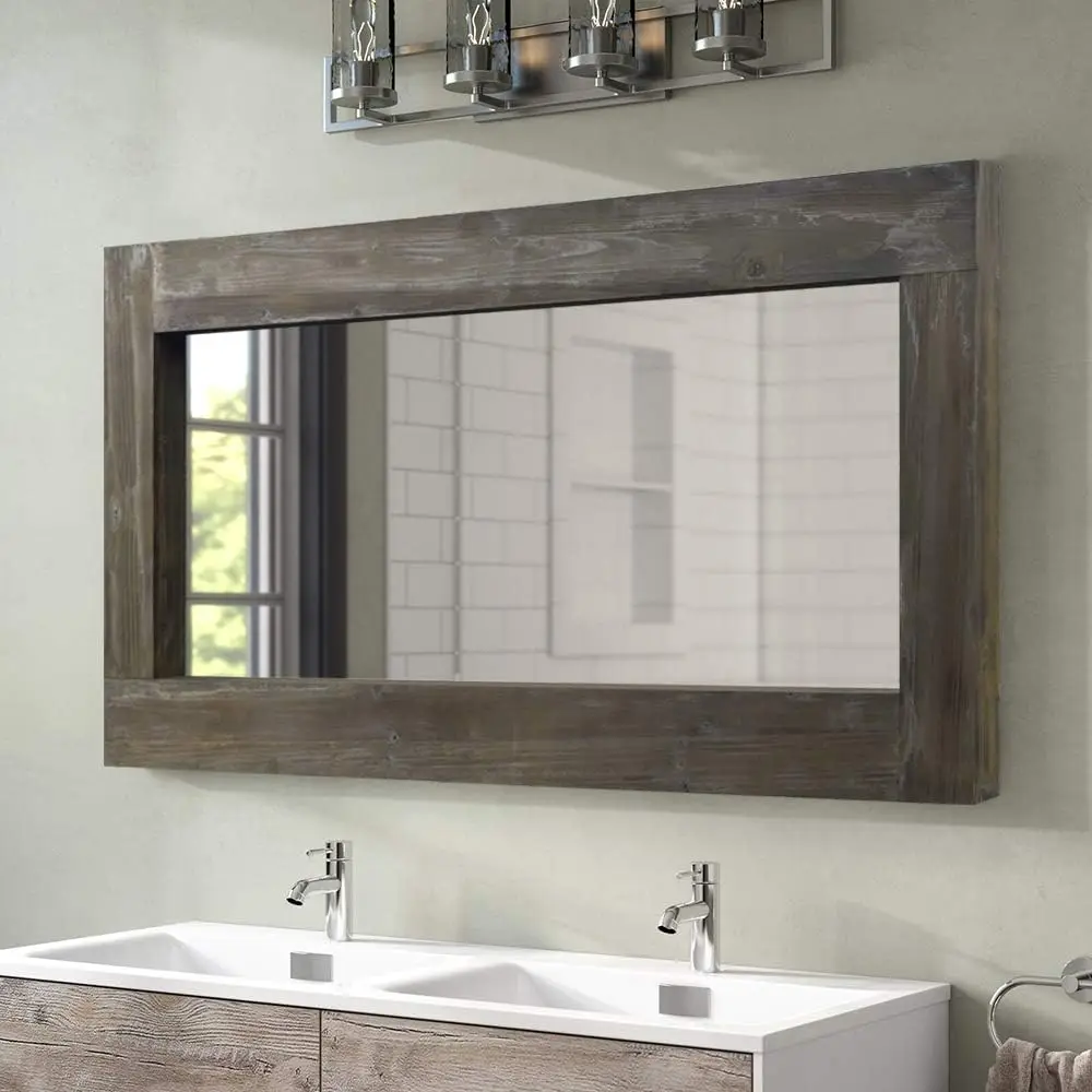 Full Length Mirror Floor Mirror Oil Rubbed Bronze Frame Hanging Vertically or Horizontally or Leaning Against Wall