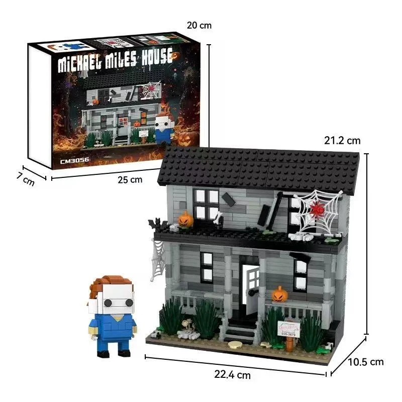 

CM3056 Игрушка на Хэллоуин, подарок, строительные блоки, украшения, модель страшной креативной дочери в сборе, детский фестиваль для взрослых, игрушка «сделай сам», подарок
