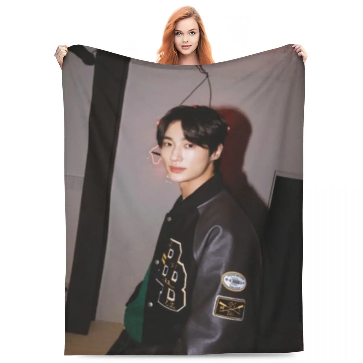 Byeon Woo Seok Korea Actor Blanket Ultra-Soft Fleece Healing Present Throw Blankets Quilt