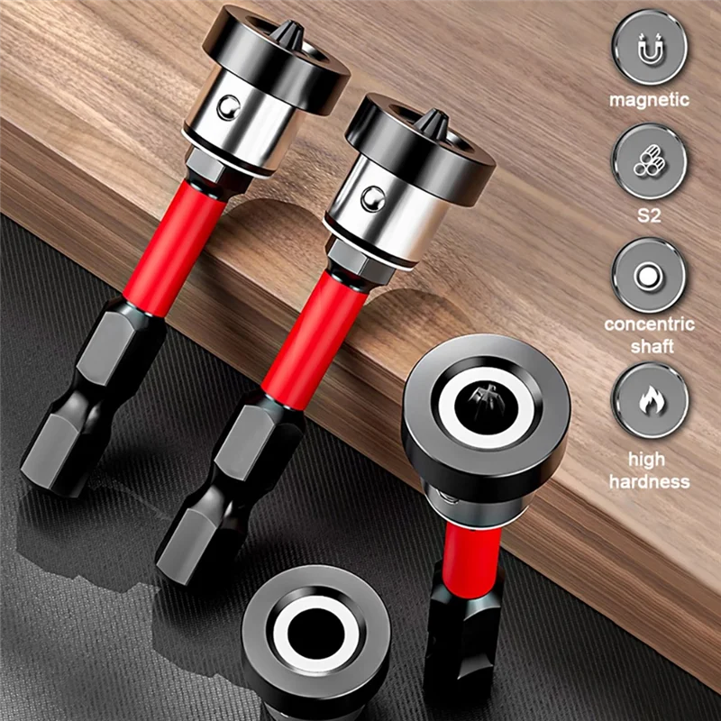 ABFI Positioning Screwdriver Bits 5Pcs Set 50Mm Magnetic Drywall Screw Bits For Plasterboard Installation
