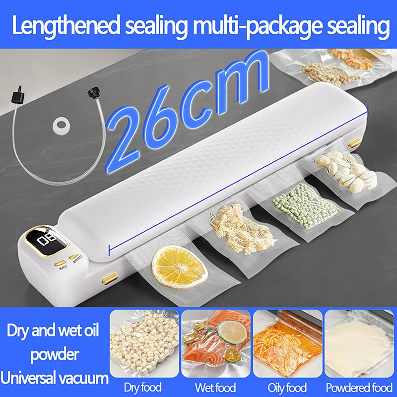 Vacuum Sealing Machine Hose Sealer Machine Pipe Automatic Food Sealer External Pumping Tube