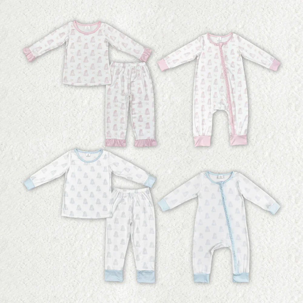

BLP0540 Wholesale kids clothes boys romper Autumn Halloween long sleeve pants pajama sets Summer Boutique baby girls clothes