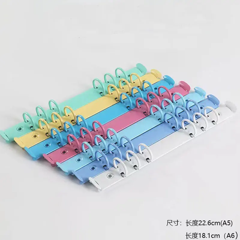 A6 Size Metal Spiral Rings Binder Clip With 2 Pairs of Screw For Diary Notebook Planner Binder Clip File Folder