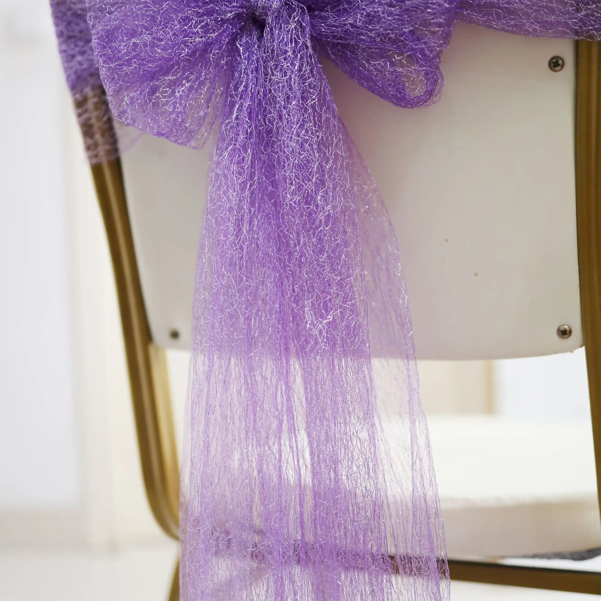 Lace CChair Sashes With Bow For Wedding Chair Back Decor, Decorative Ties For Ceremony Reception Bridal Shower Party Decor