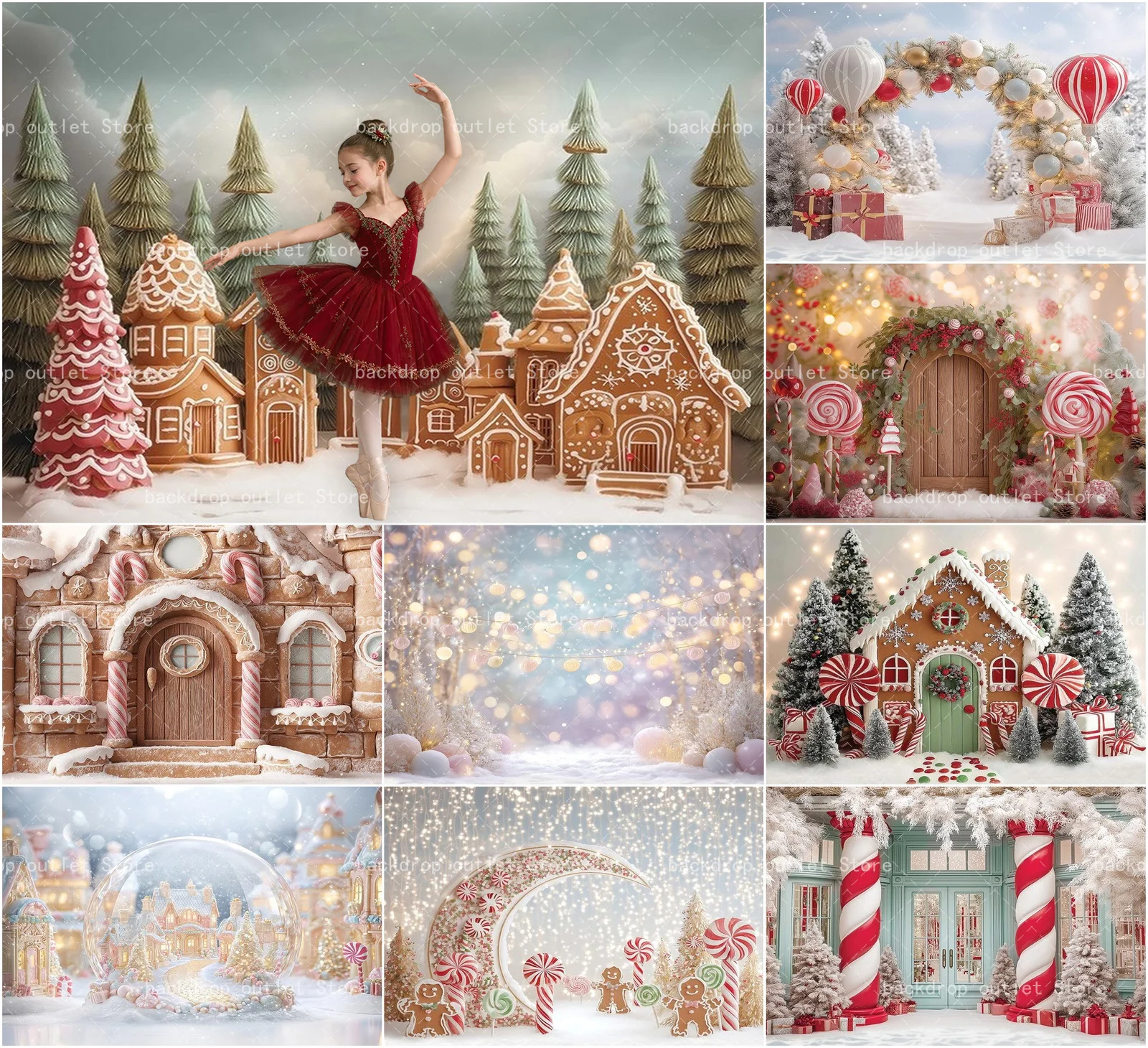 Kids Outdoor Treehouse - Mehofond Christmas Photography Background Winter Outdoor