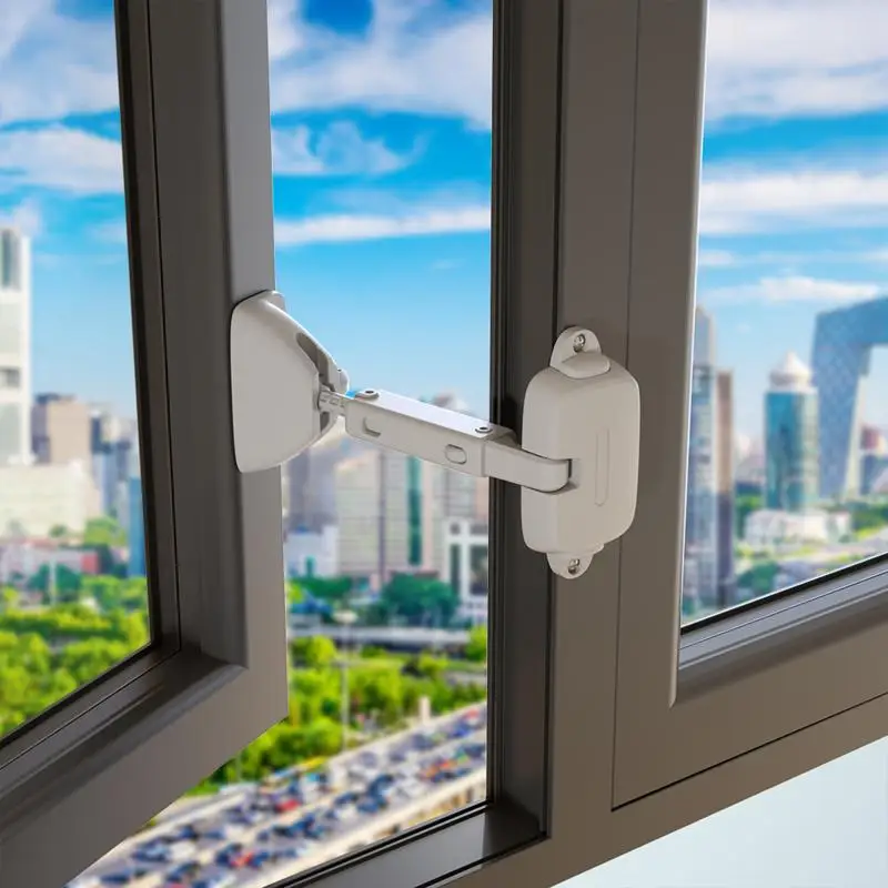 1/2Pcs Child Proof Window Restrictor Safety Lock Anti-Fall Baby Falling Prevention Limiter for Household Window