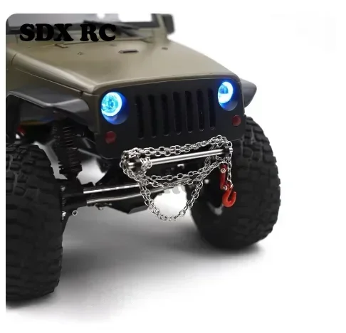 Metalowy przedni i tylny zderzak z hakiem holowniczym do podwozia TRX4 Axial SCX10 LCG 1/10 RC Crawler Car Upgrade Parts Akcesoria