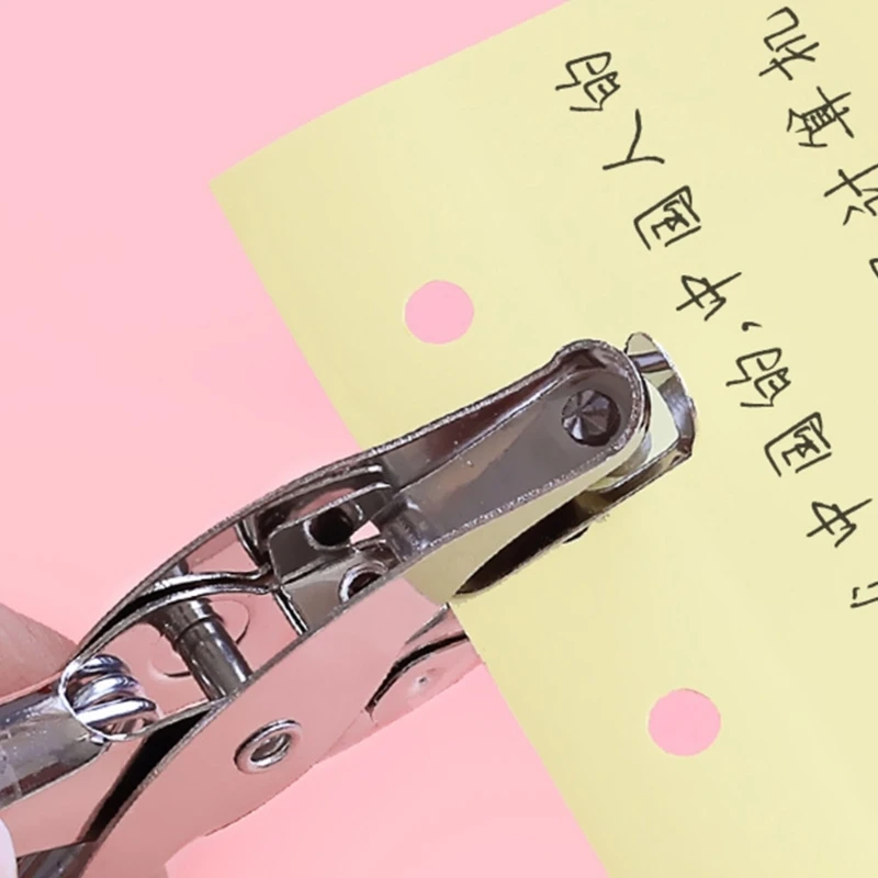 Single Hole Handheld Hole Paper Hole Diameter 3/6mm Punching Pliers School Office Supplies for Students