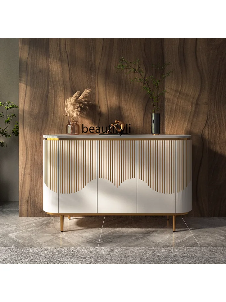 Light Luxury Entrance Cabinet Minimalist Sideboard Cabinet Simple Marble Partition Locker Shoe Cabinetstorage cabinet furniture