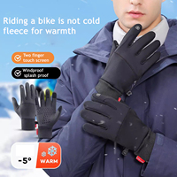 Men's Outdoor Cycling Touchscreen Nonslip Motocross Motorcycle Gloves Velvet Fleece for Winter and Sports Keep Warmer Women