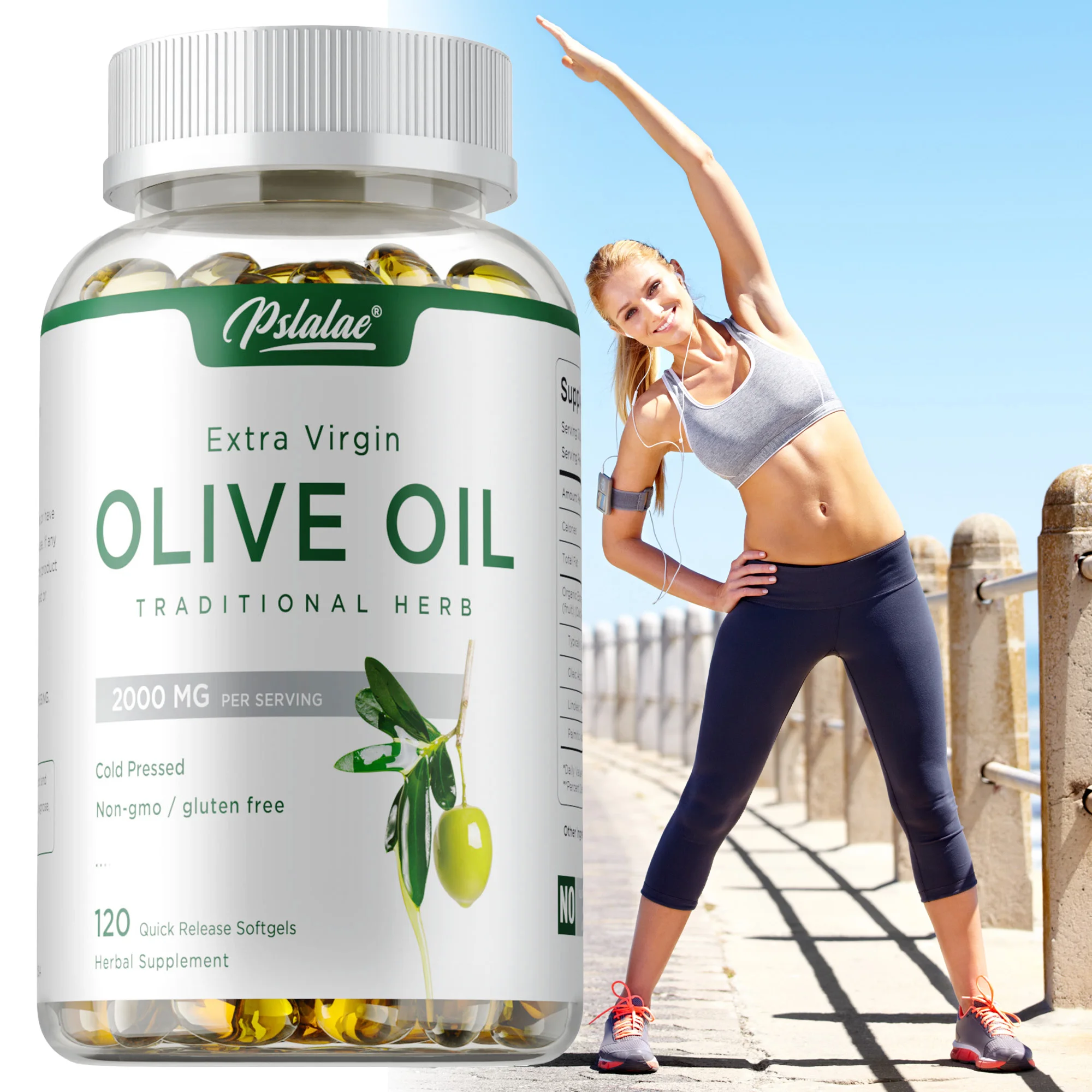 

Olive Oil Supplement - Supports Heart, Cardiovascular and Brain Health, Promotes Cell Repair, Reduces Wrinkles, Anti-aging