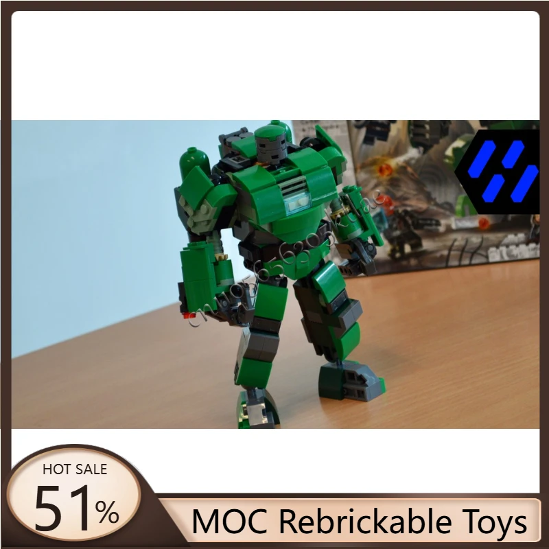 

Hot 235 Parts Star Battle Series green robot Building Blocks Model For Adults Children DIY Assembly Display Toys Christmas Gifts