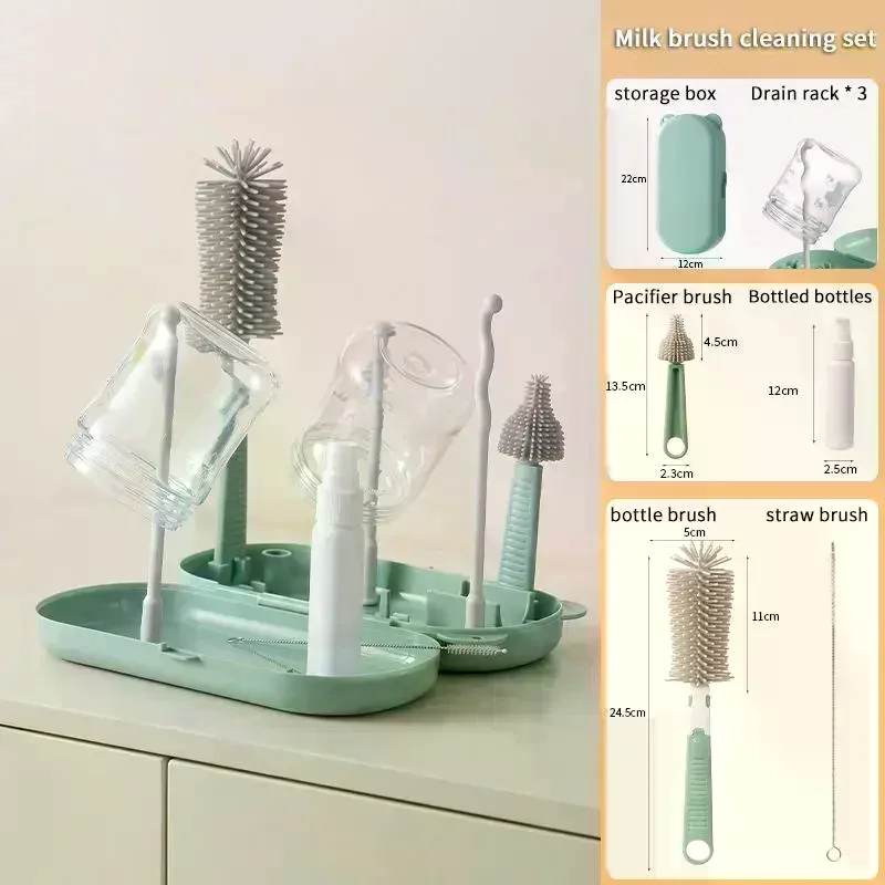1 Set Storage Drying Rack Baby Feeding Bottle Drain Rack Nipple Feeding Cup Holder Bottle Cleaning And Drying Machine