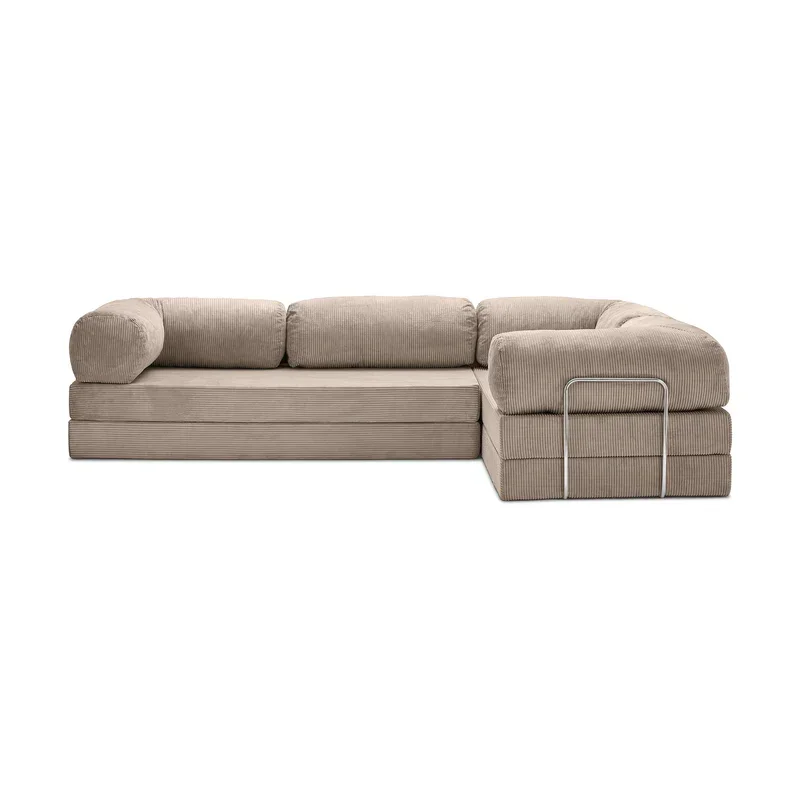 

Modern Design Vacuum Compression Packaging High Density Foam Corner Sofa Bed