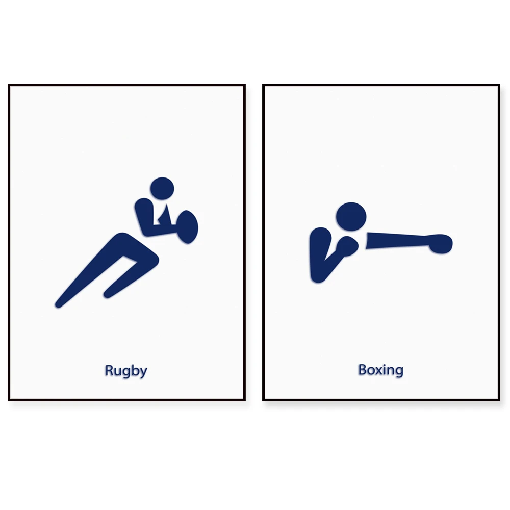 Judo, karate, taekwondo, fencing, rugby boxing, wrestling martial arts poster, home wall decoration, sport, martial arts print