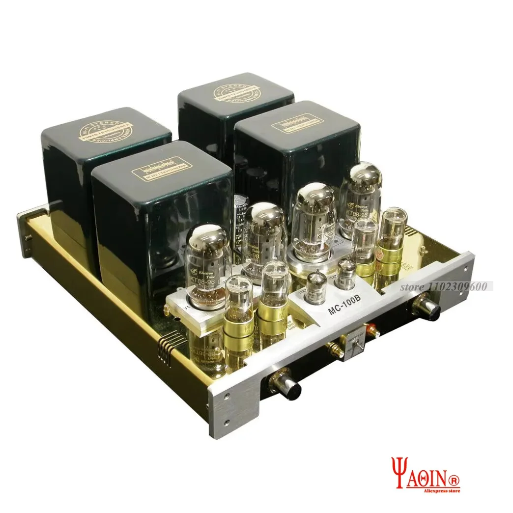 Yaqin Vacuum Tube Audio Power Amplifier Tube Power Amplifiers Bile Fever HiFi MC-100B High Power Amp 110~240V MC100B