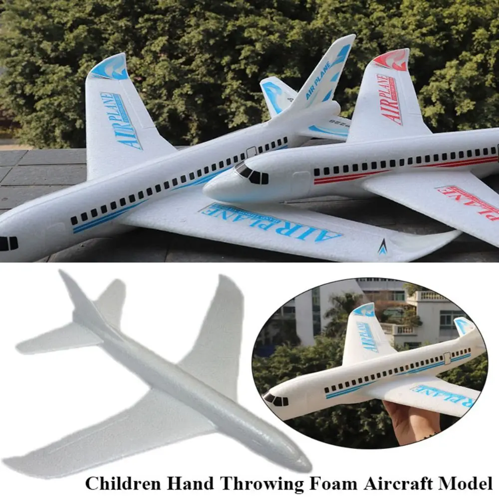 Large Foam Glider Airplane New 2 Colors 49*45cm Hand Throwing Planes Birthday Party Favors Outdoor Hand Throwing Toys